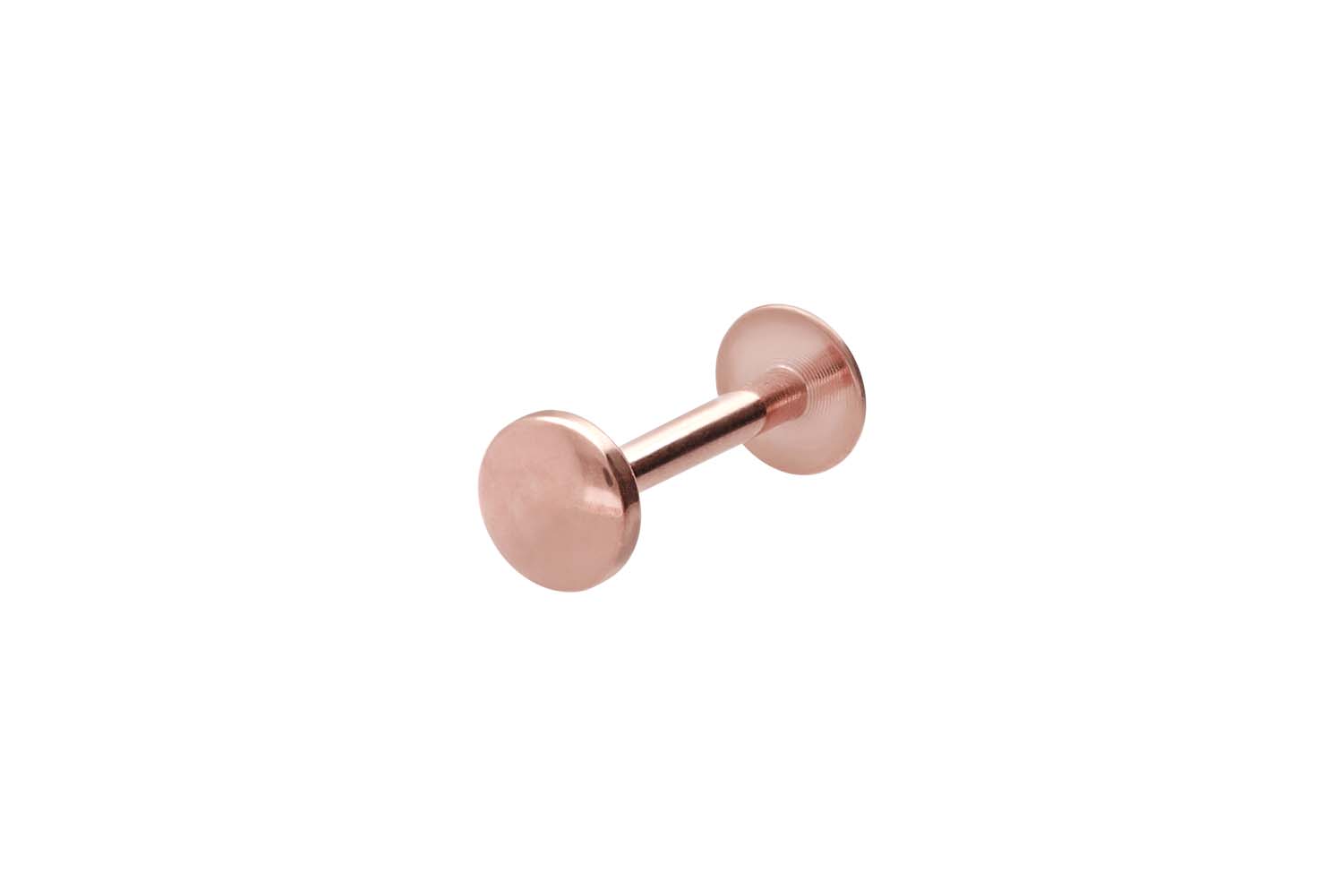 Chirurgenstahl Labret Piercing mit Innengewinde FLAT-DISC